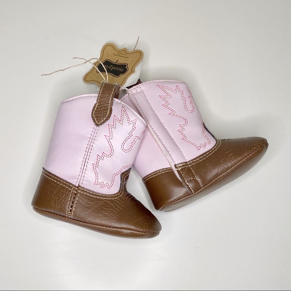 Mud Pie Pink Baby Cowboy Boots